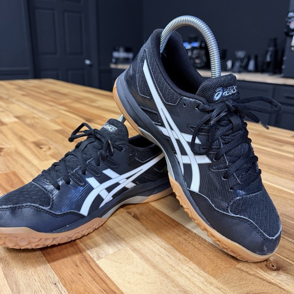 Asics Gel-Rocket 9 Women's Sneakers Size 7 Black volleyball Shoes - Picture 6 of 8